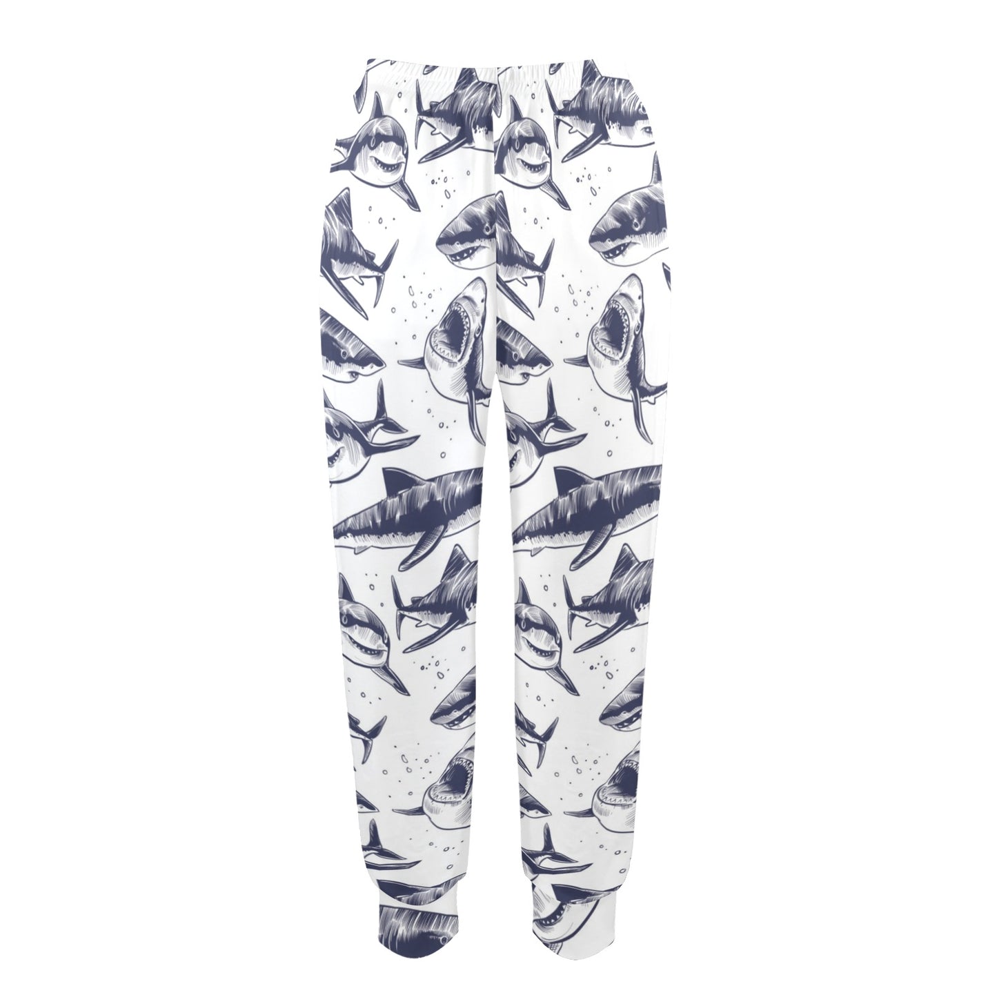 Great White Shark Pattern Print Design 02 Women's Casual Track Pants