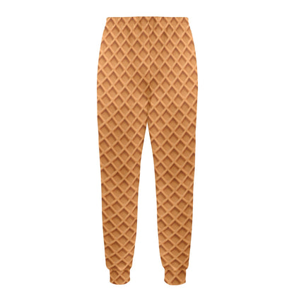 Waffle Texture Print Design LKS301 Men's Casual Track Pants