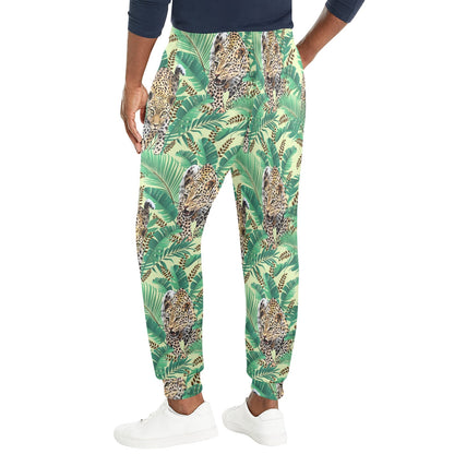 Leopard Pattern Print Design 03 Men's Casual Track Pants