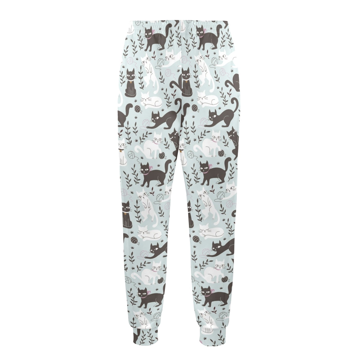 Cat Pattern Print Design 08 Men's Casual Track Pants