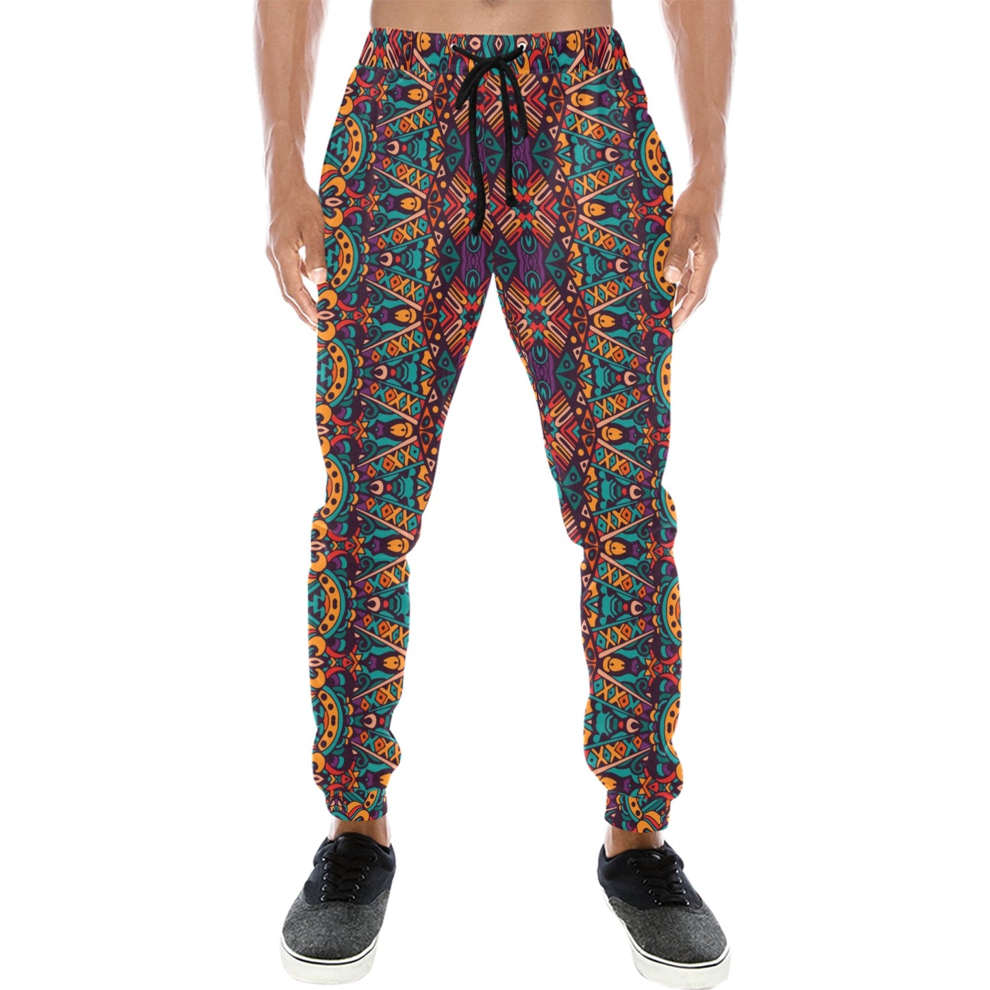 Ethnic Style Print Pattern Men's Sweatpants
