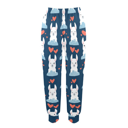 Alpaca Love Pattern Print Design 05 Women's Casual Track Pants