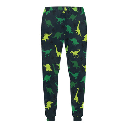 dinosaur green Design Print Pattern JJ098 Men's Sweatpants