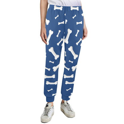 Dog Bone Pattern Print Design 03 Women's Casual Track Pants