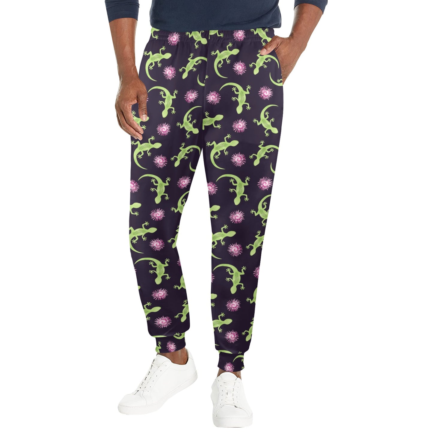 lizard Print Design LKS402 Men's Casual Track Pants