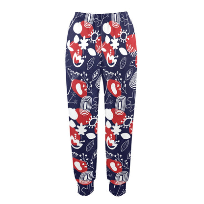 Nordic Pattern Print Design A02 Women's Casual Track Pants