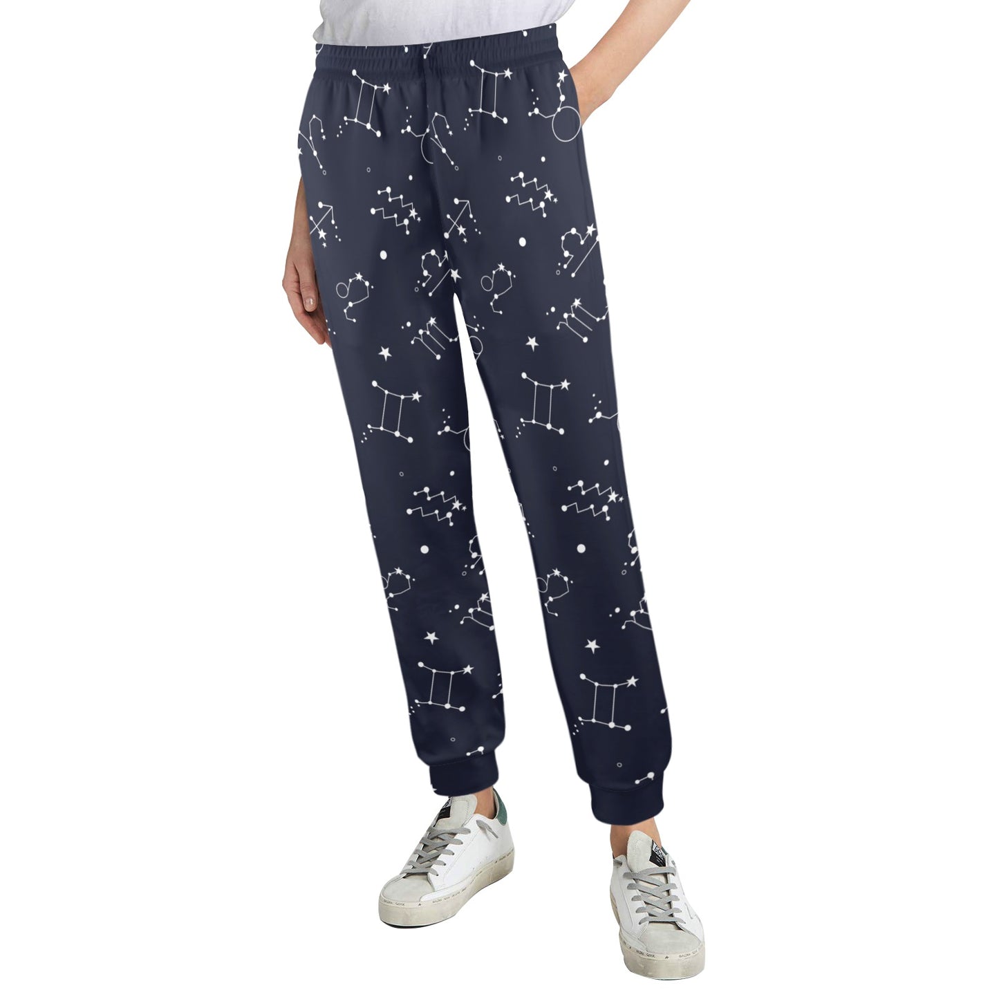 Constellation Pattern Print Design 05 Women's Casual Track Pants