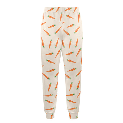 Carrot Pattern Print Design 07 Men's Casual Track Pants