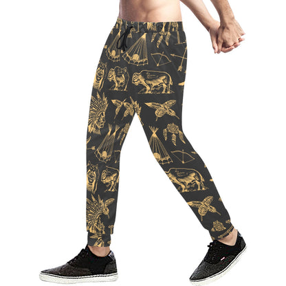 American indian Gold Style Men's Sweatpants