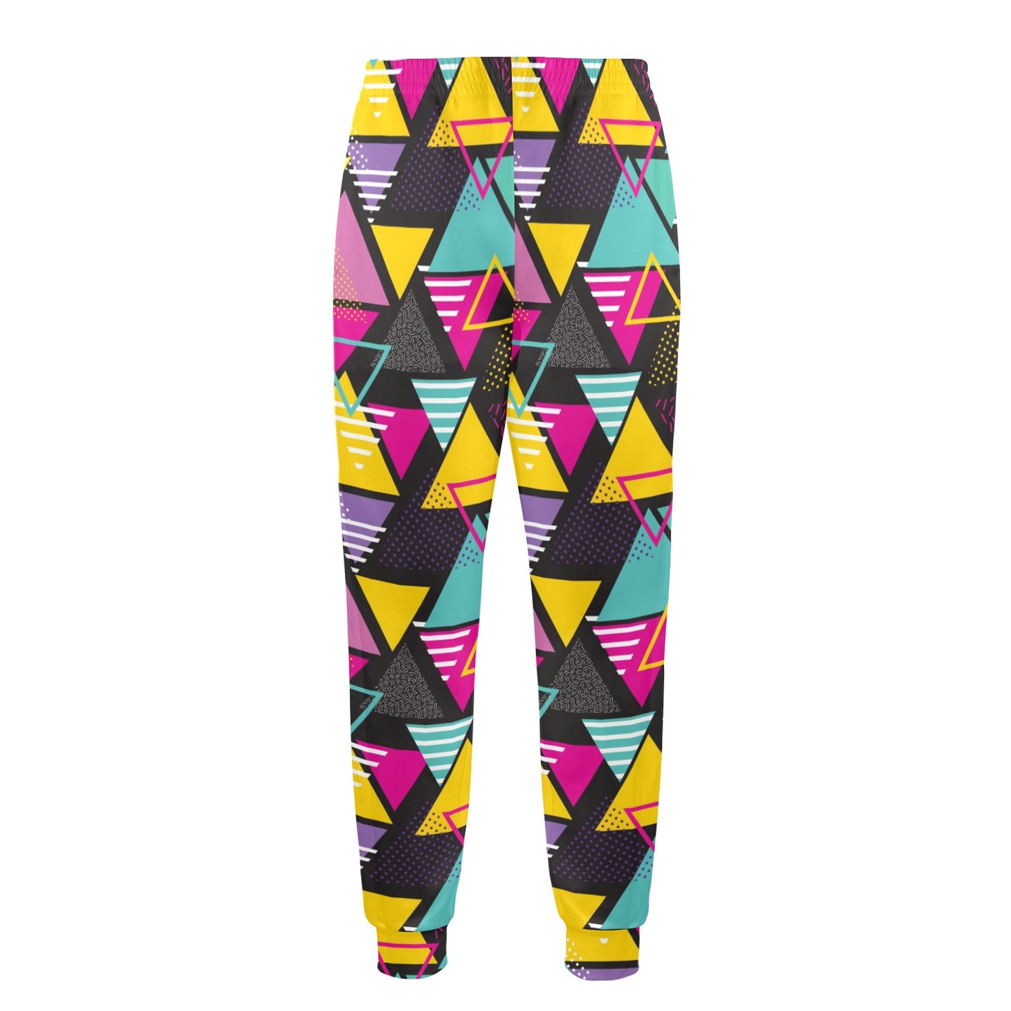 Geometric Colorful Pattern Print Design 02 Men's Casual Track Pants