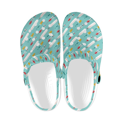 Phlebotomist Medical Print Unisex Clogs Shoes