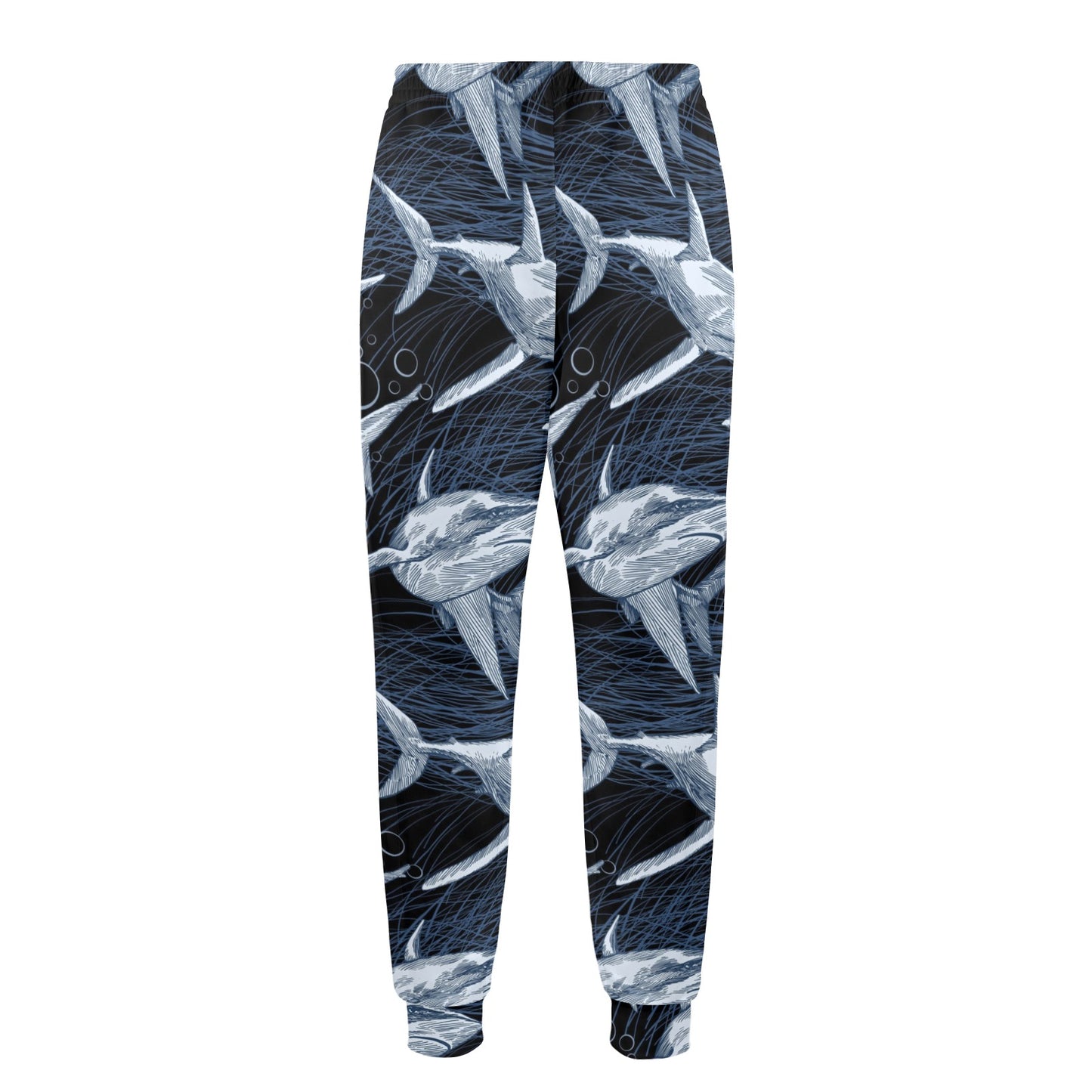 Shark Print Pattern Men's Casual Track Pants