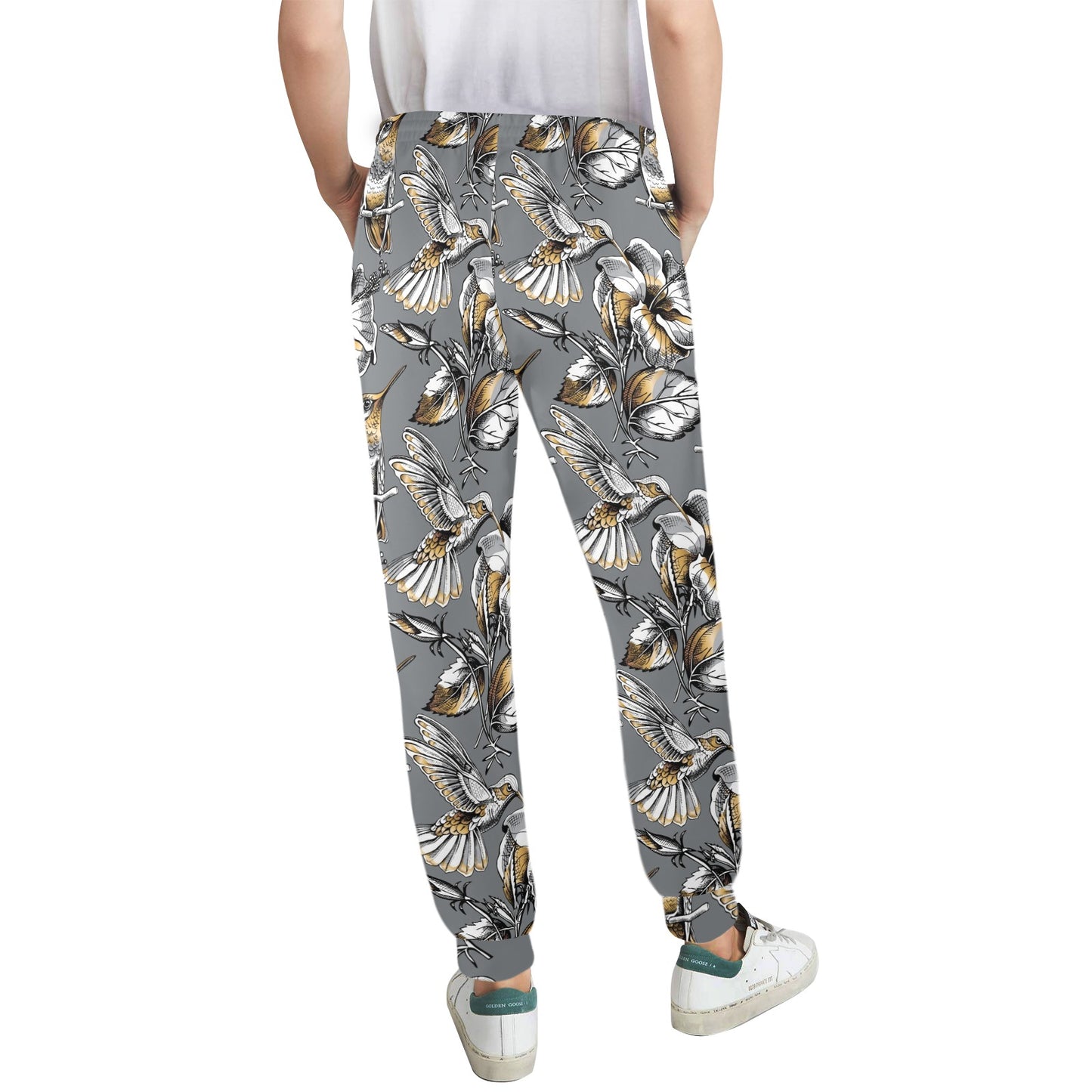 Hummingbird Pattern Print Design 02 Women's Casual Track Pants