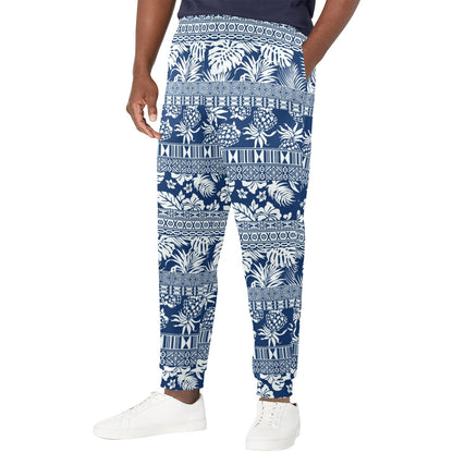 Hawaiian Themed Pattern Print Design H020 Men's Casual Track Pants