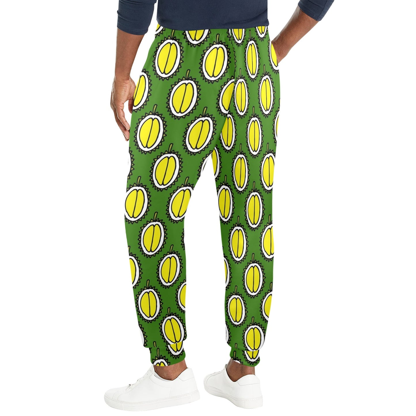Durian Pattern Print Design DR01 Men's Casual Track Pants