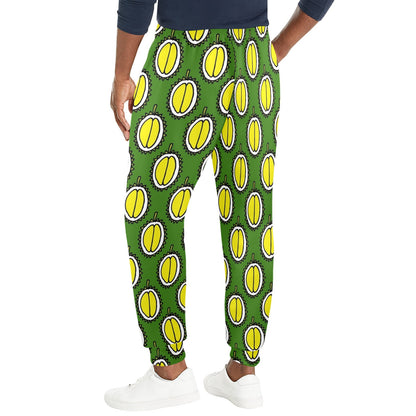 Durian Pattern Print Design DR01 Men's Casual Track Pants