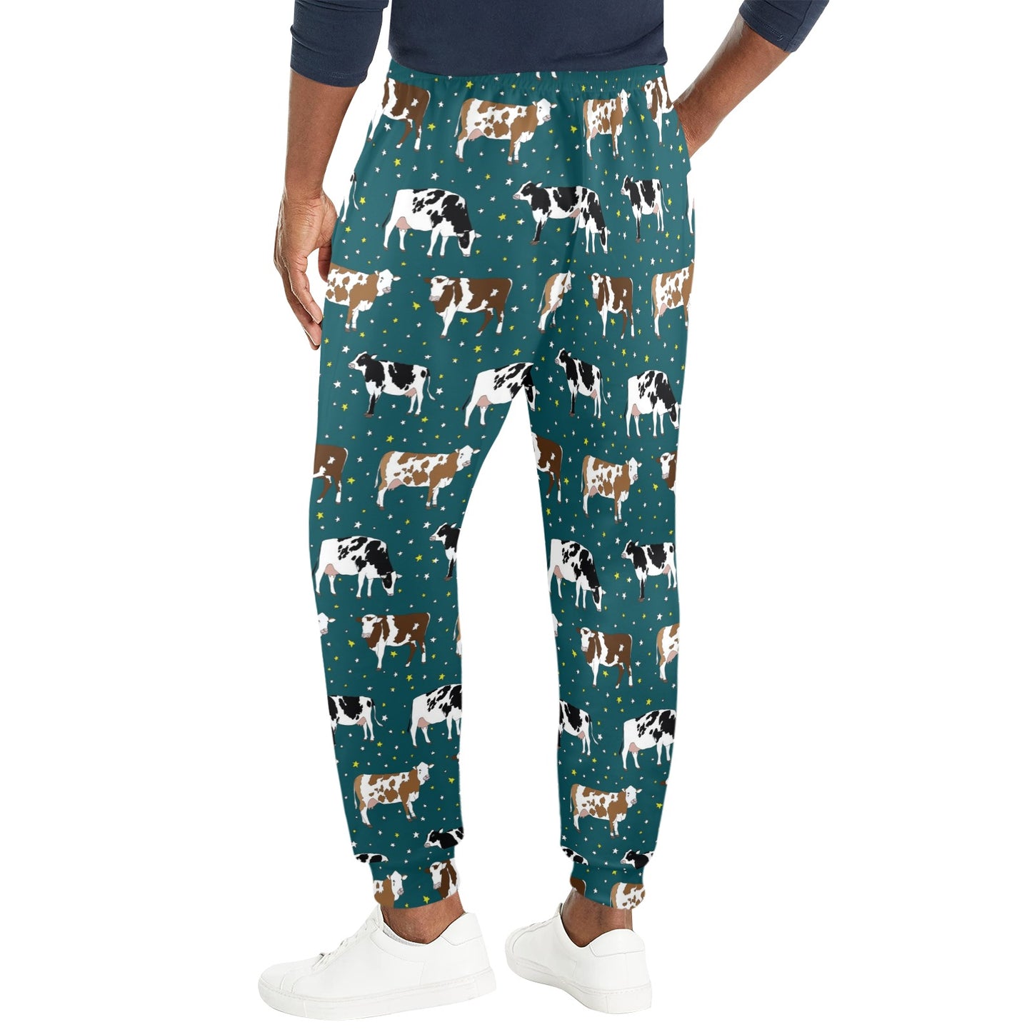 Cattle Print Design LKS404 Men's Casual Track Pants