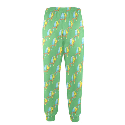 Budgerigar Pattern Print Design 01 Men's Casual Track Pants