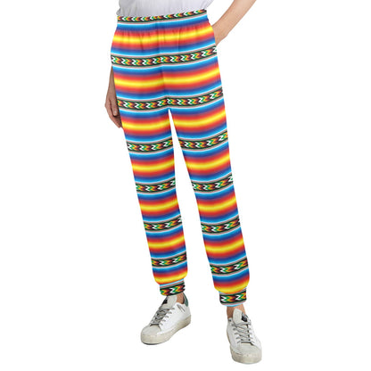 Mexican Blanket ZigZag Print Pattern Women's Casual Track Pants
