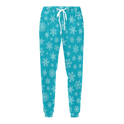 Snowflake Print Design LKS304 Men's Sweatpants