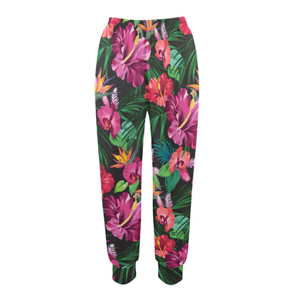 Hibiscus Hawaiian Design Print Pattern Women's Casual Track Pants