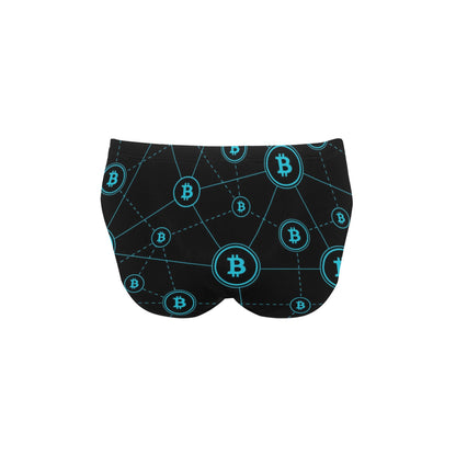 Cryptocurrency Pattern Print Design 01 Men's Swimming Briefs