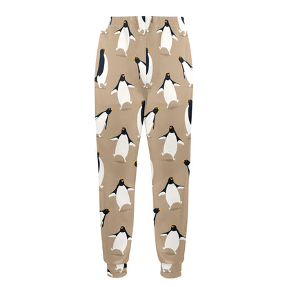Penguin Pattern Print Design A01 Men's Casual Track Pants