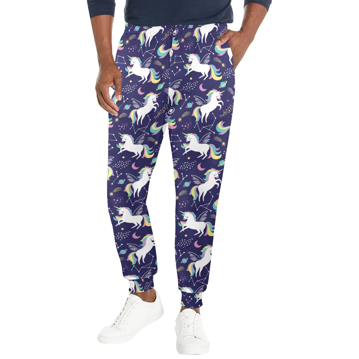 Unicorn Print Design LKS305 Men's Casual Track Pants
