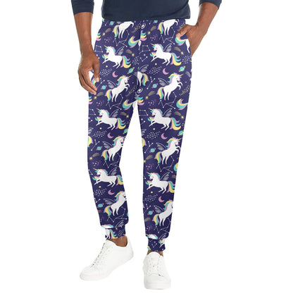 Unicorn Print Design LKS305 Men's Casual Track Pants