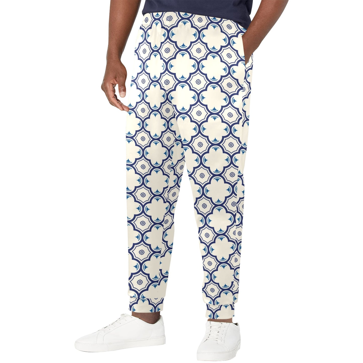 elegant Design Print Pattern JJ0185 Men's Casual Track Pants