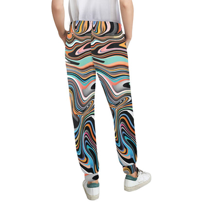 Liquid Pattern Print Design 02 Women's Casual Track Pants