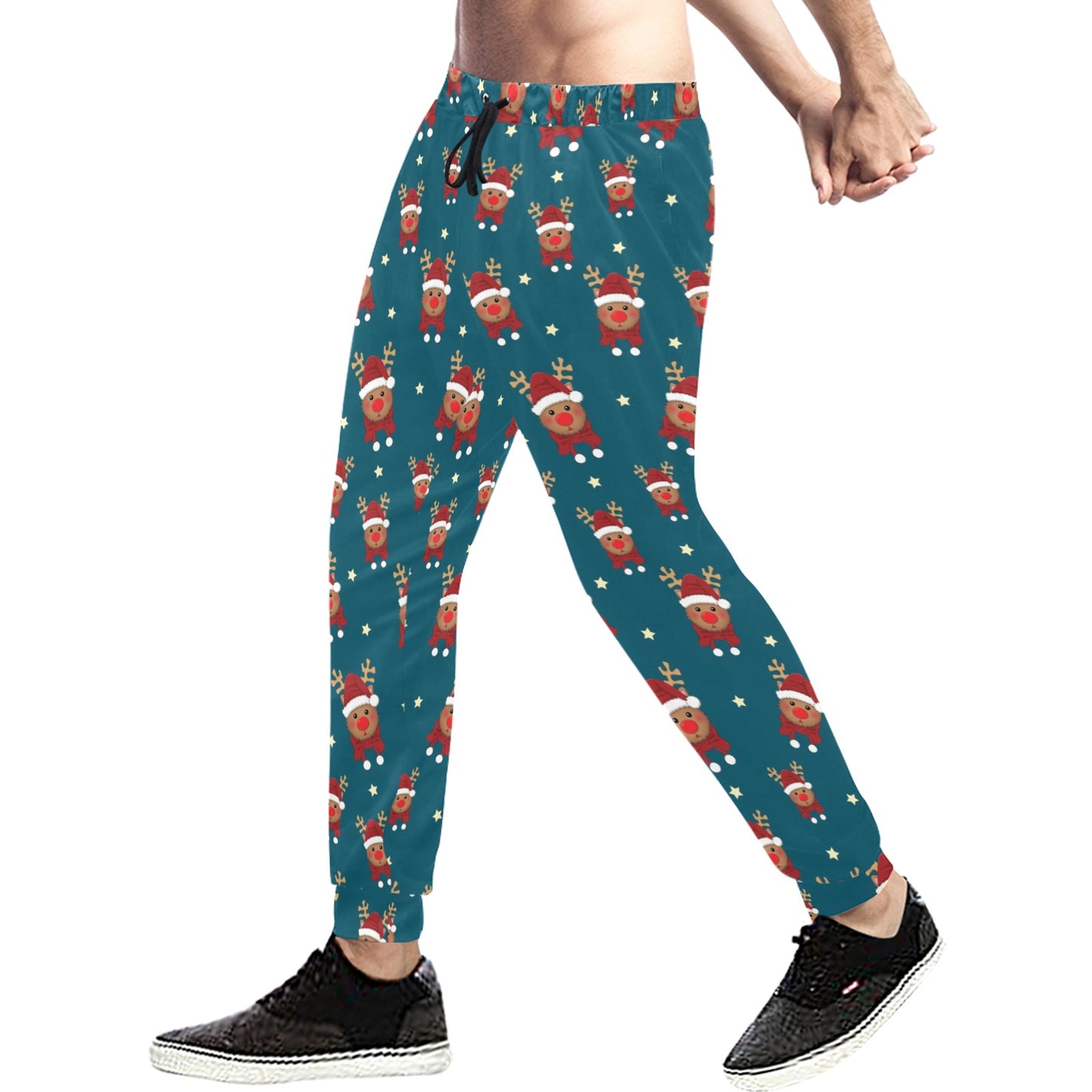 Reindeer Print Design LKS406 Men's Sweatpants