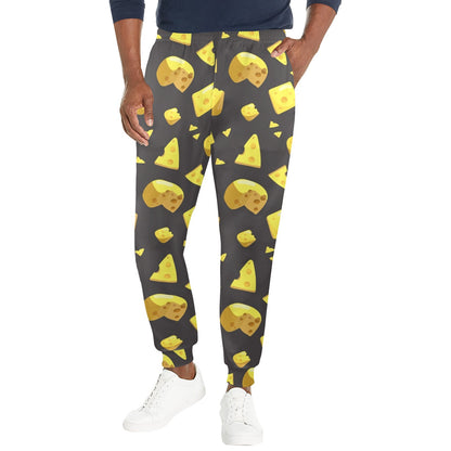 cheese Design Print Pattern JJ031 Men's Casual Track Pants