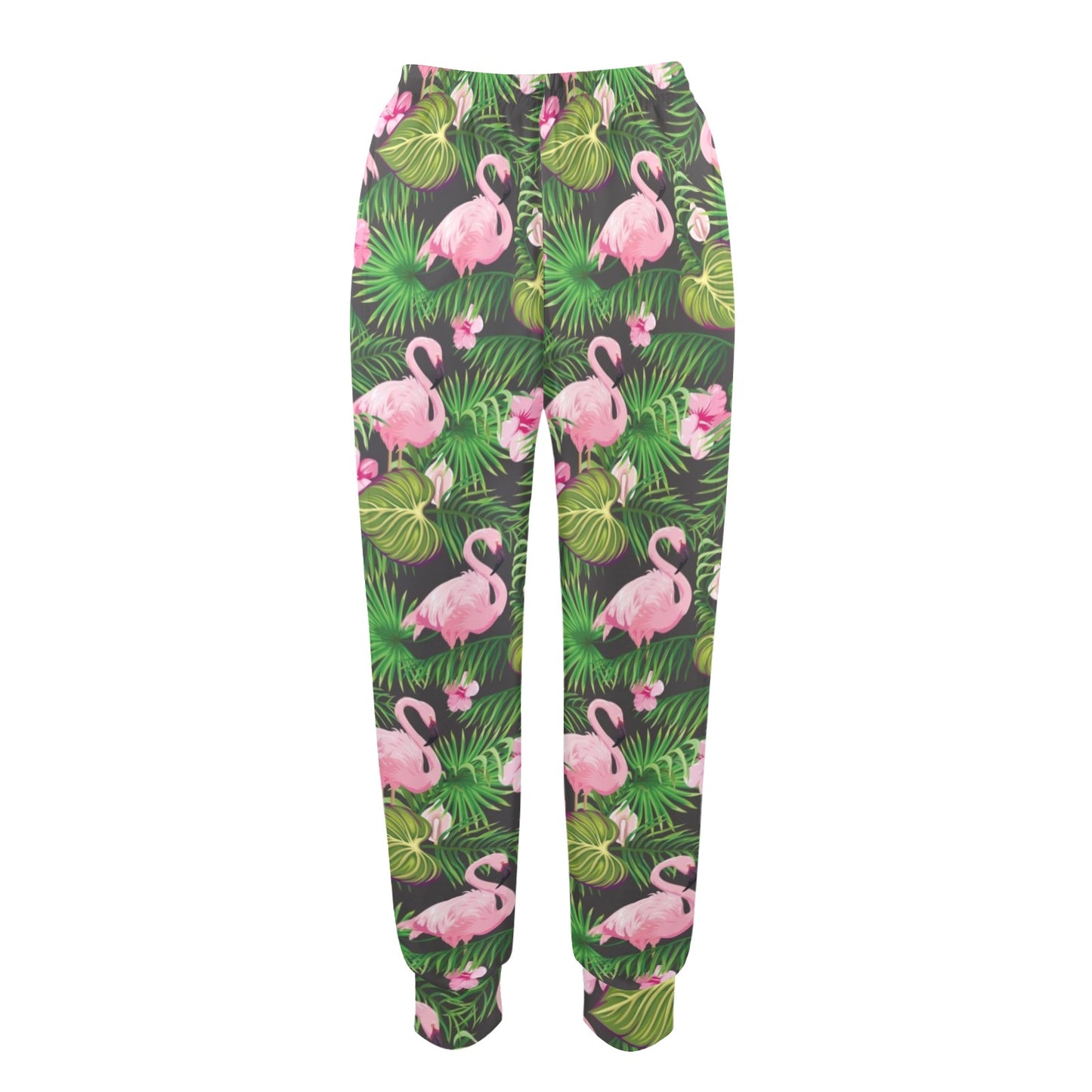 Flamingo tropical Design Print Pattern JJ0183 Women's Casual Track Pants