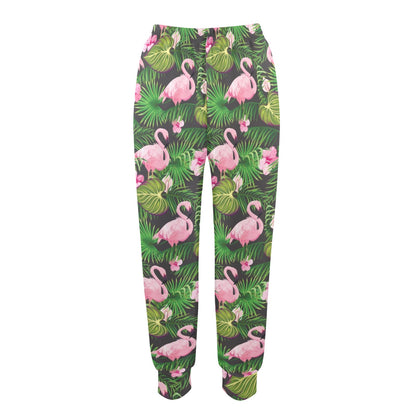 Flamingo tropical Design Print Pattern JJ0183 Women's Casual Track Pants
