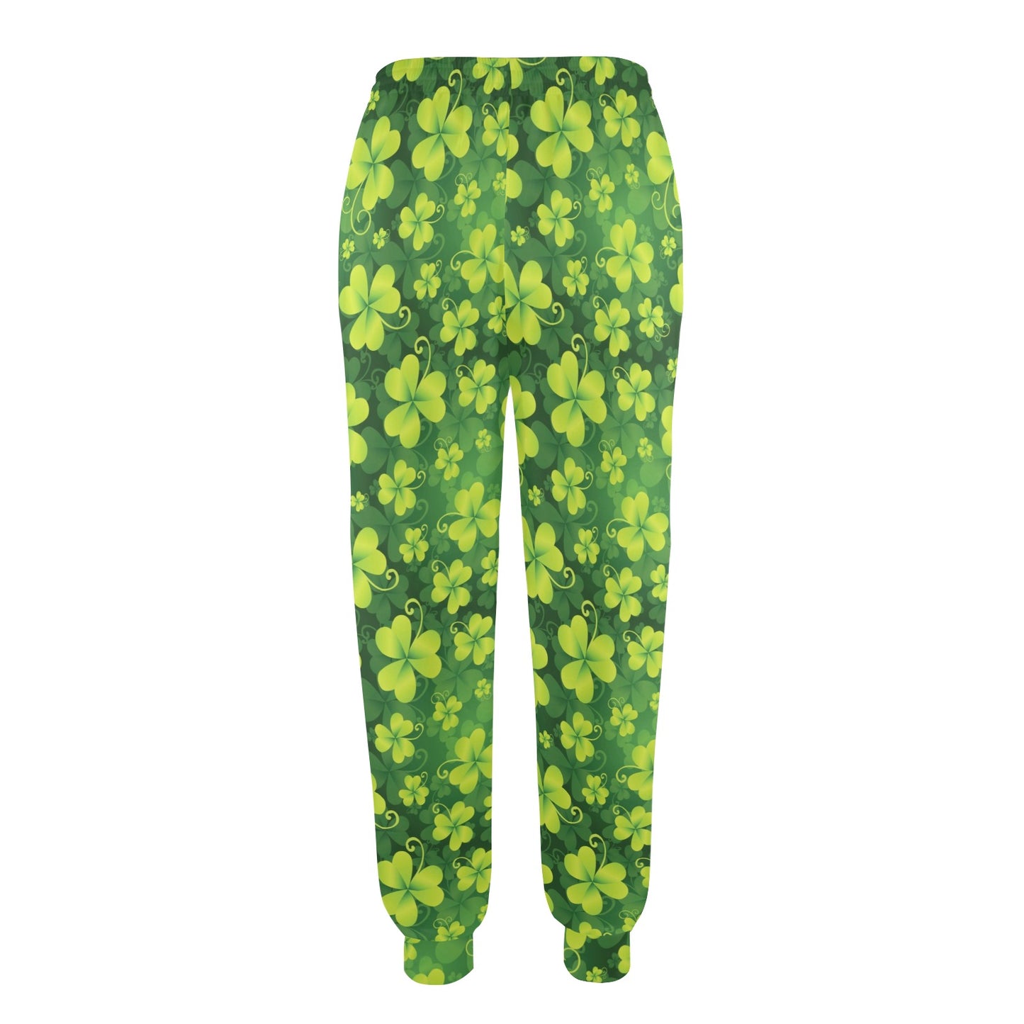 Shamrock Clover Print Women's Casual Track Pants