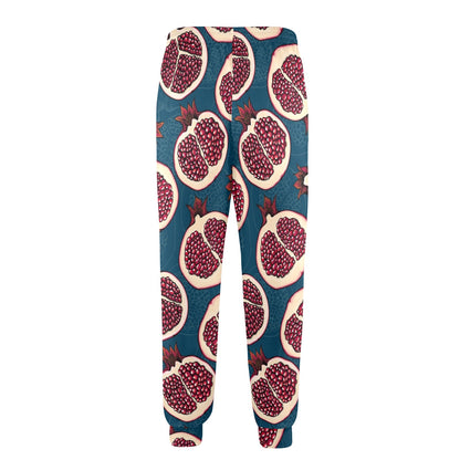 Pomegranate Pattern Print Design PG02 Men's Casual Track Pants