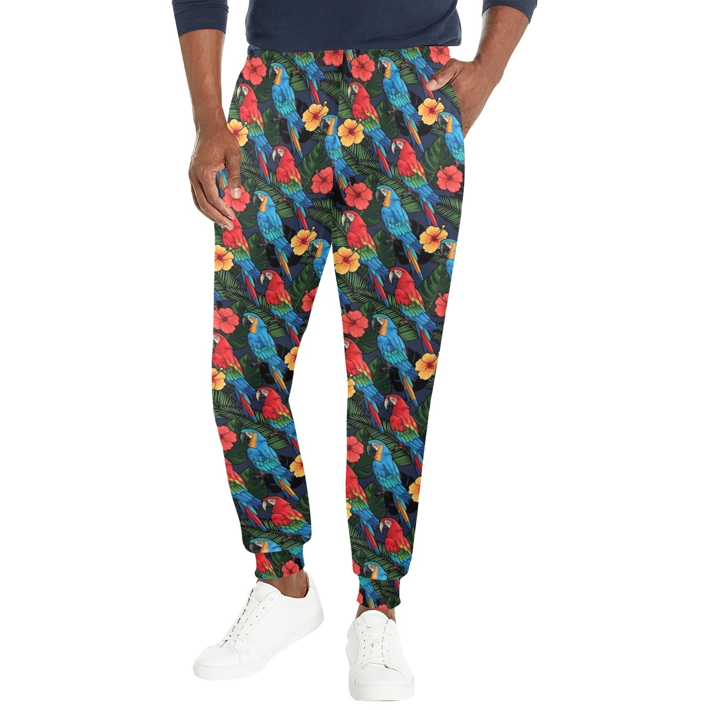 Parrot Pattern Print Design A01 Men's Casual Track Pants