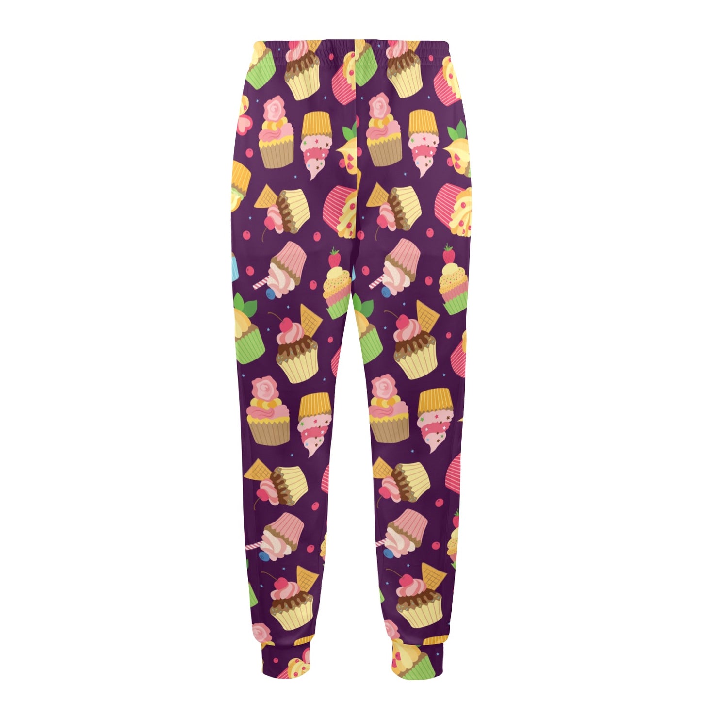 Cupcake Pattern Print Design 05 Men's Casual Track Pants