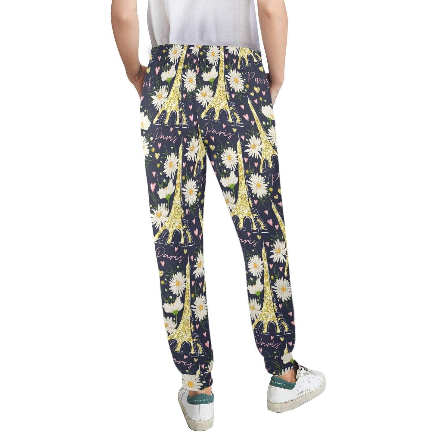 eiffel tower Design Print Pattern JJ0179 Women's Casual Track Pants