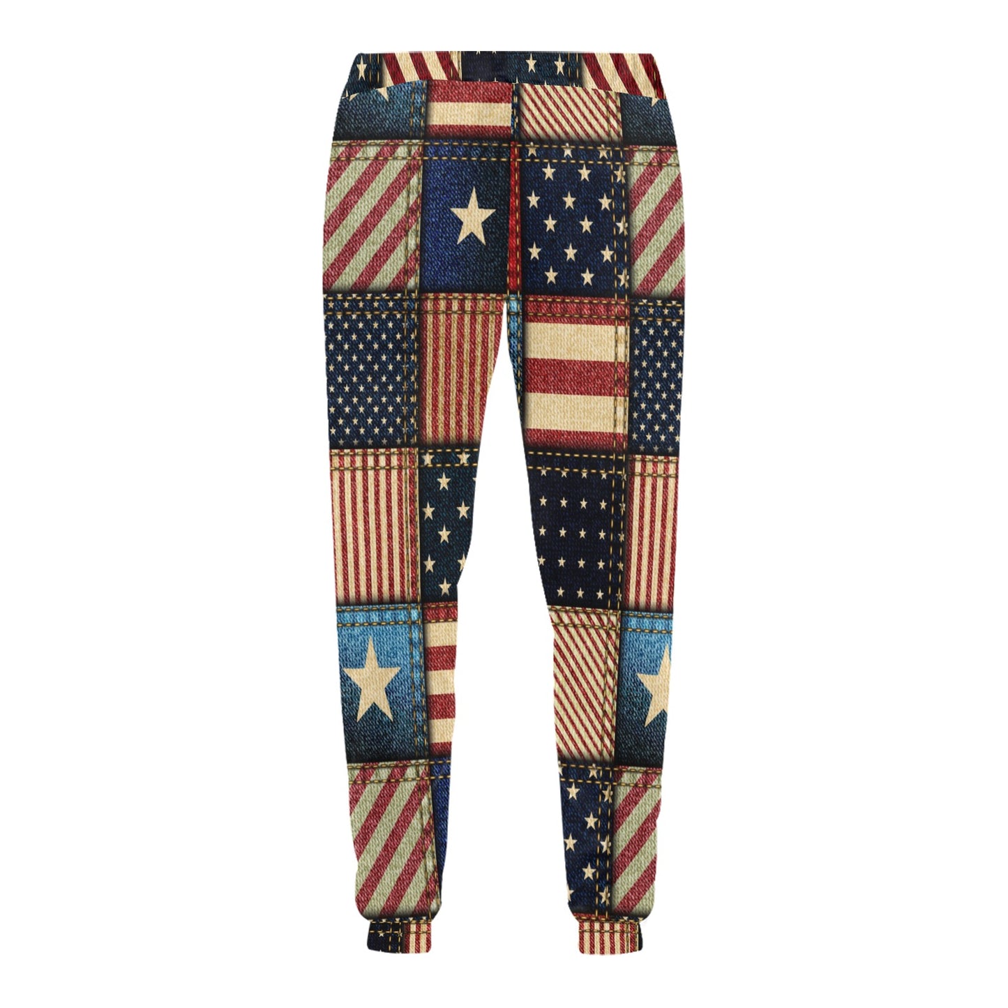 American flag Patchwork Design Men's Sweatpants