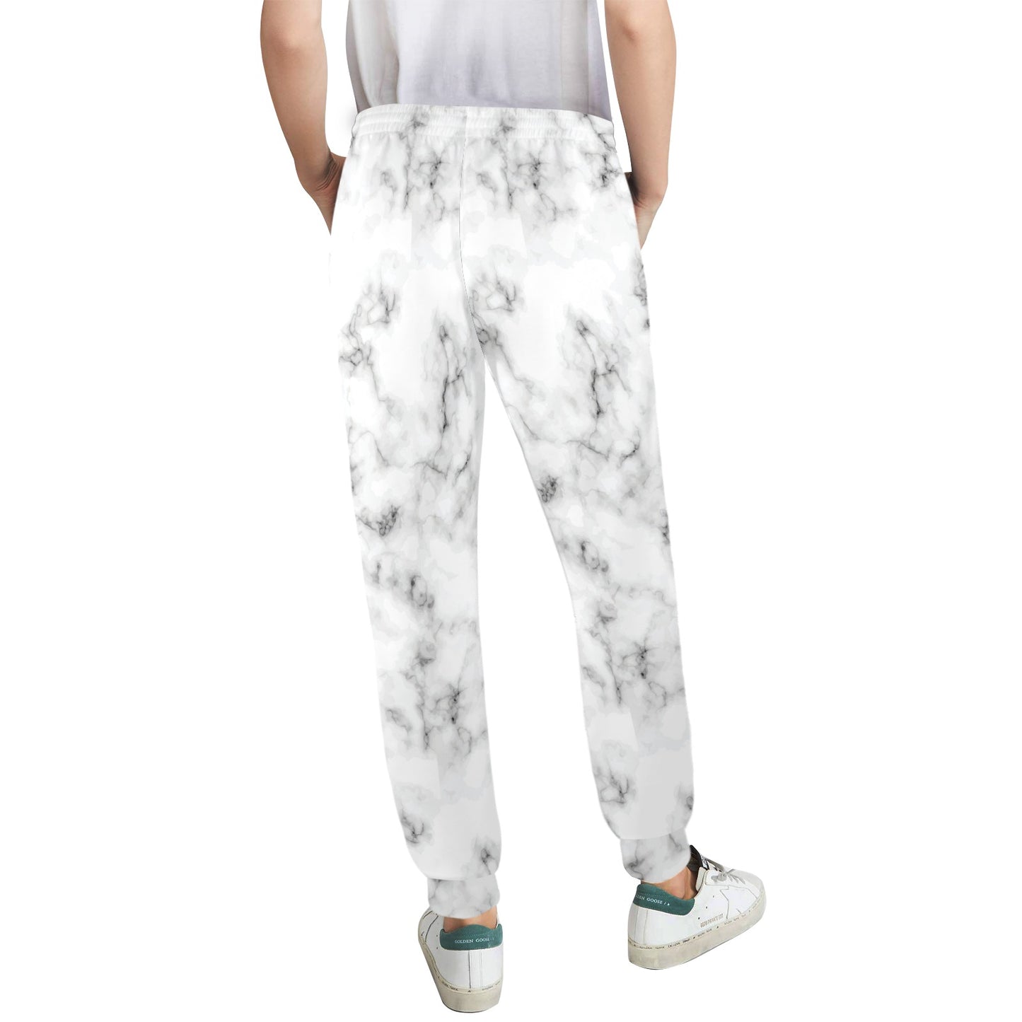 Marble Pattern Print Design 01 Women's Casual Track Pants