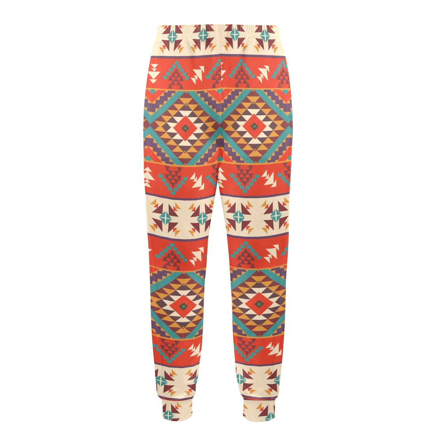 Aztec Red Print Pattern Men's Casual Track Pants