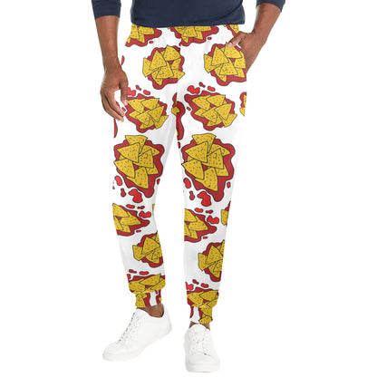 Nachos Pattern Print Design A03 Men's Casual Track Pants