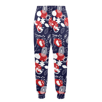 Nordic Pattern Print Design A02 Men's Casual Track Pants