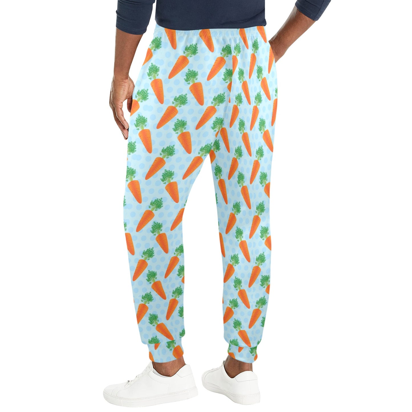 Carrot Pattern Print Design 01 Men's Casual Track Pants