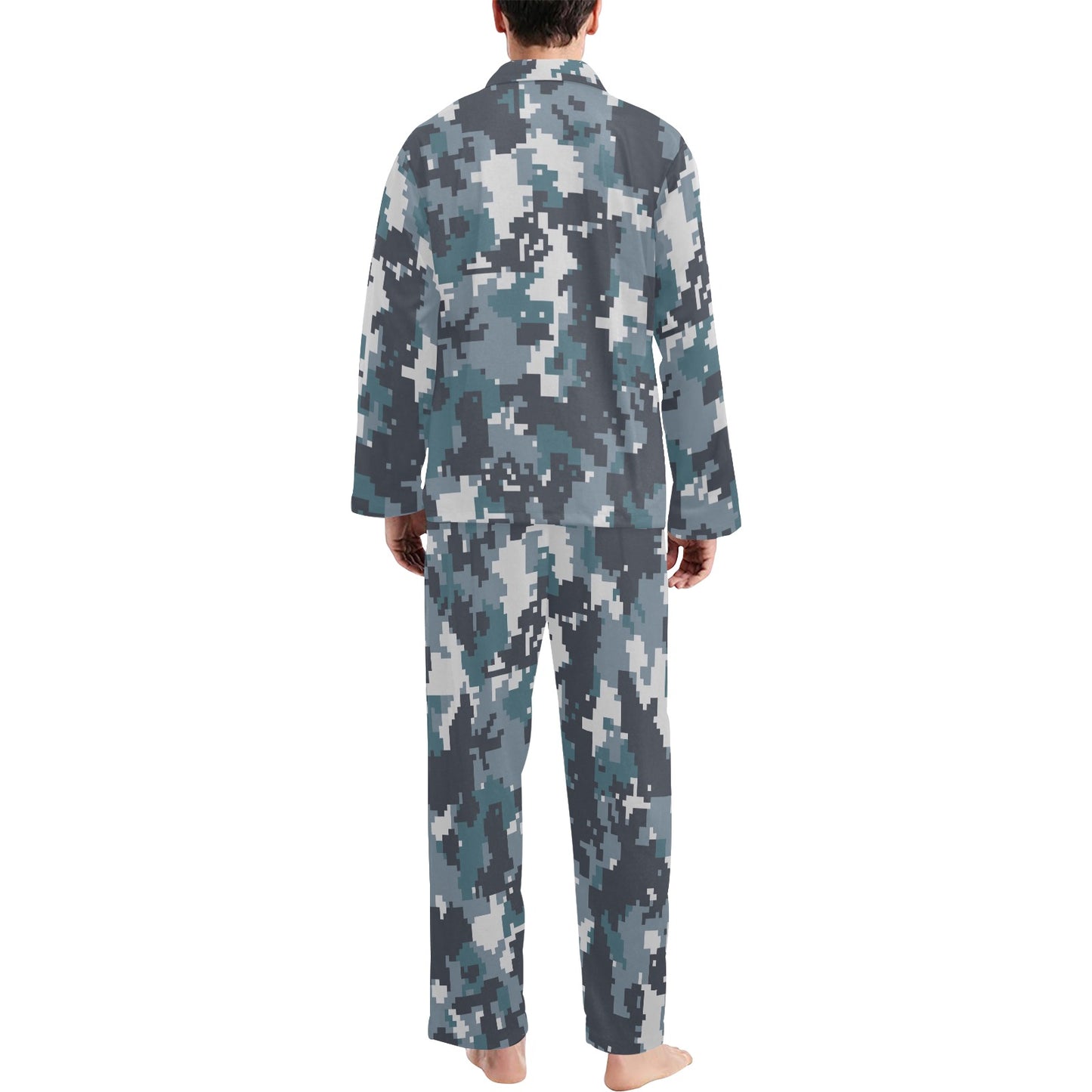 ACU Digital Urban Camouflage Men's Long Pajama Set
