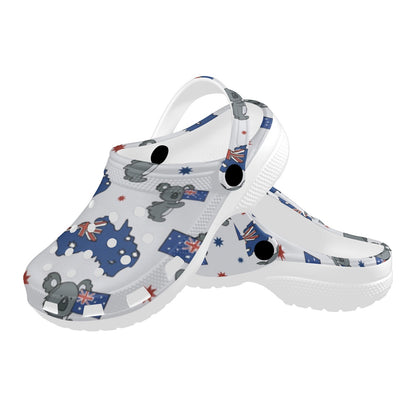 Koala Australia Day Themed Design Unisex Clogs Shoes