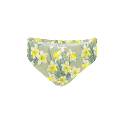 Daffodils Pattern Print Design DF01 Men's Swimming Briefs