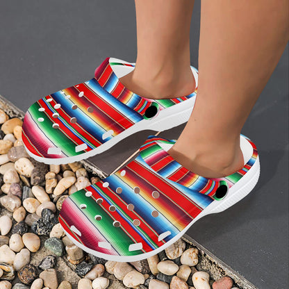 Serape Print Unisex Clogs Shoes